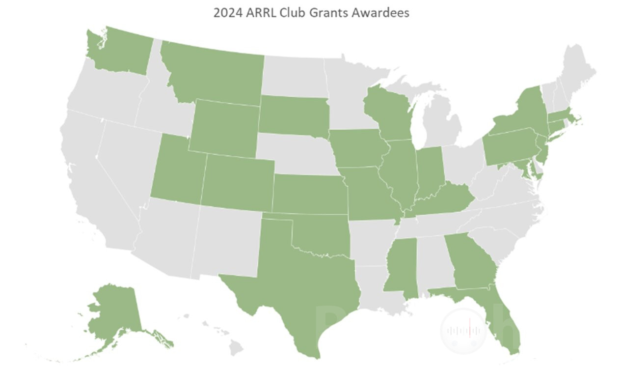 Клубы обладатели грантов ARRL на 2024 год Image