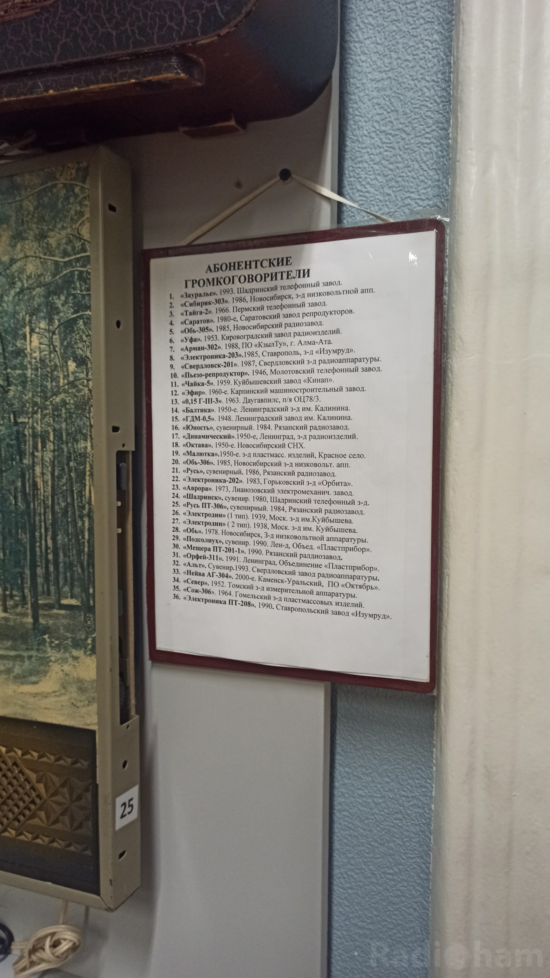 Абонентские громкоговорители